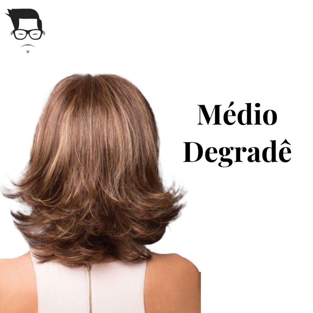 corte de cabelo médio feminino liso