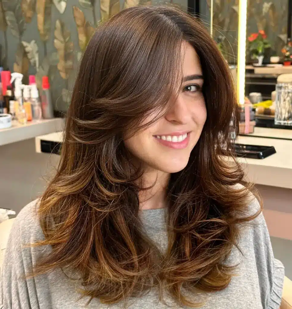 corte em camadas cabelo ondulado