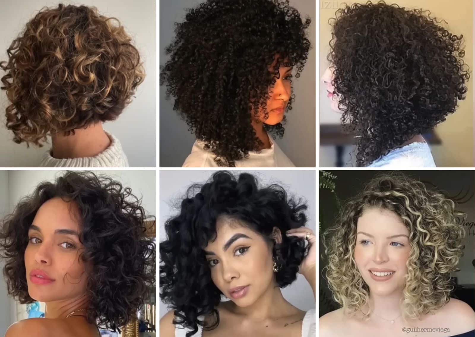 corte de cabelo cacheado curto 2026