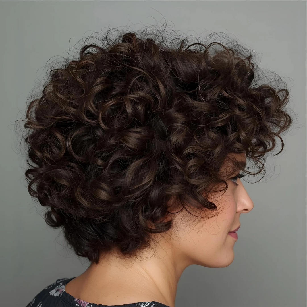 penteados cabelo cacheado curto