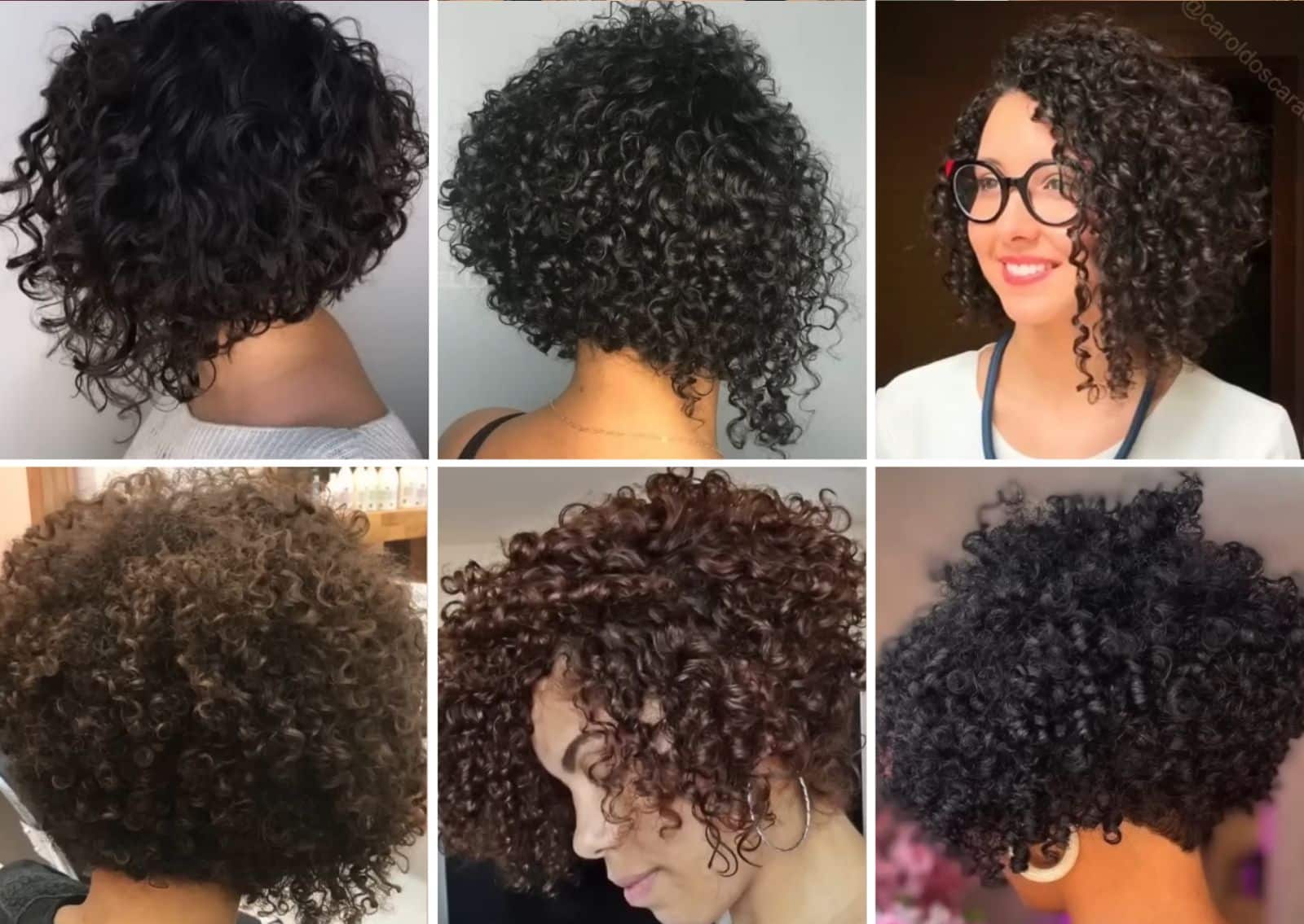 cortes para cabelo cacheado curto