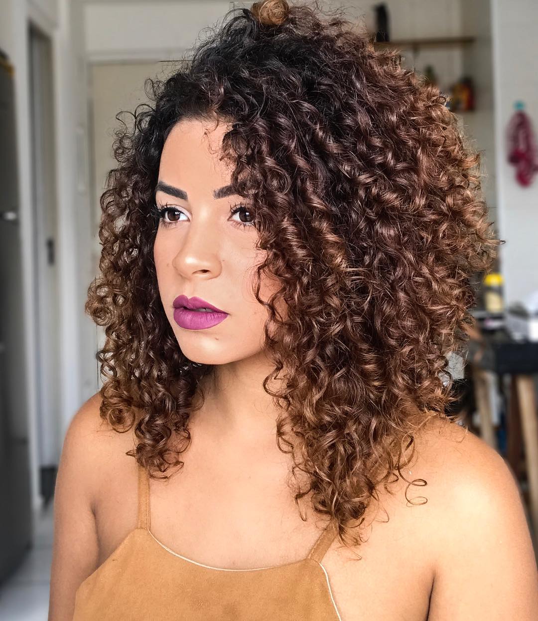 corte em camadas cabelo cacheado