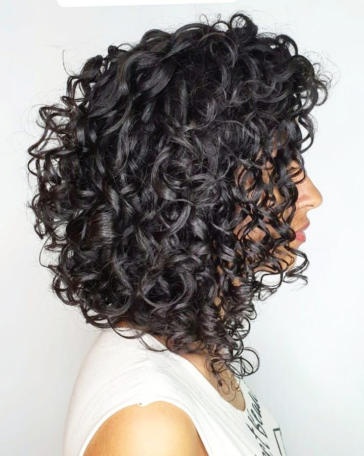 long bob cacheado