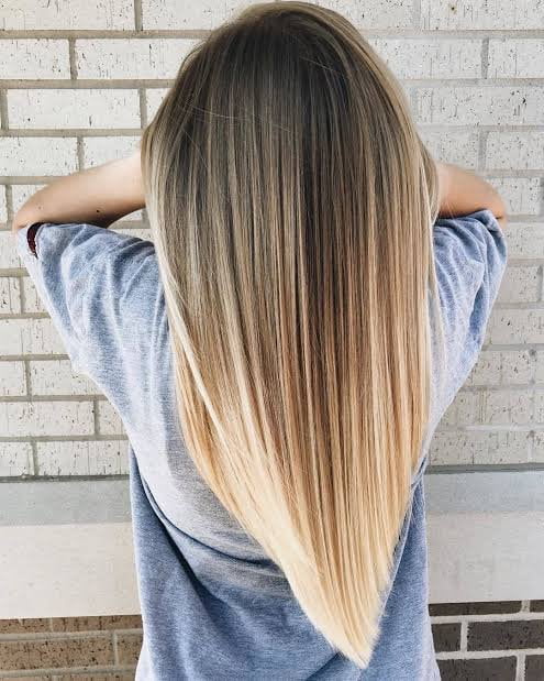 corte de cabelo liso repicado