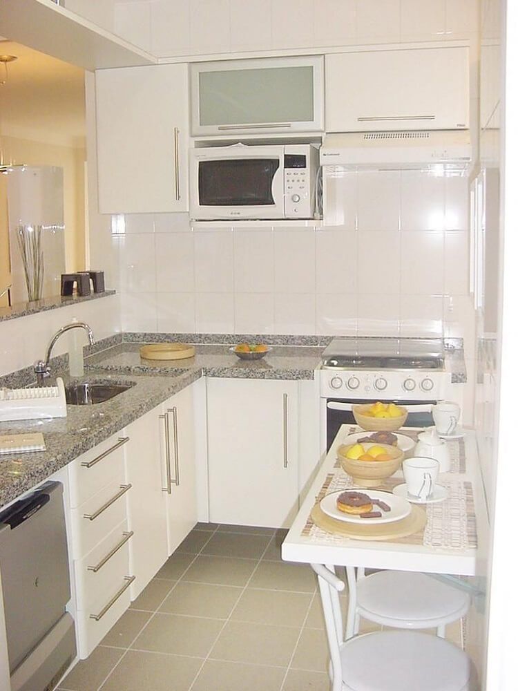 organização de cozinha pequena