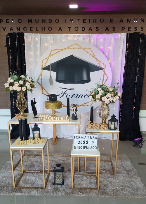 decoração formatura 3 ano ensino médio simples e barata