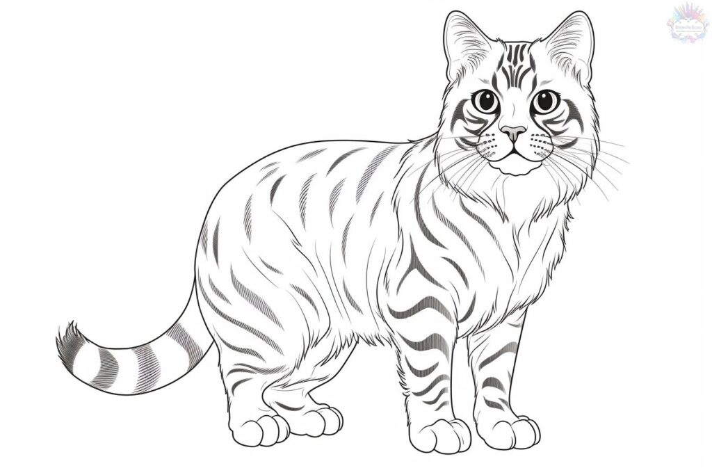 gatinhos em caixas para colorir