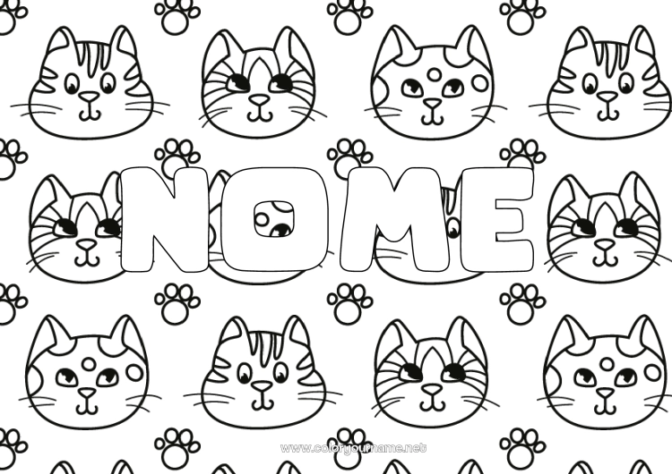 gatinhos dormindo para colorir