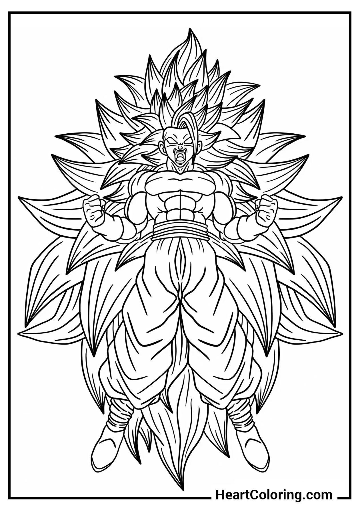 goku black para colorir