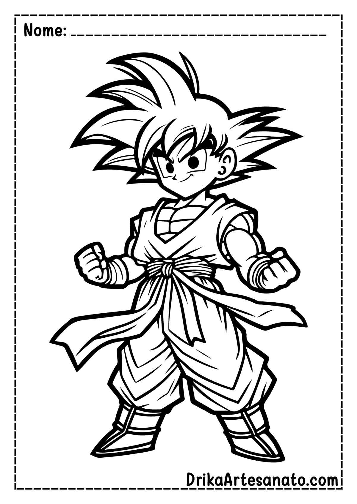 desenhos de dragon ball z para colorir