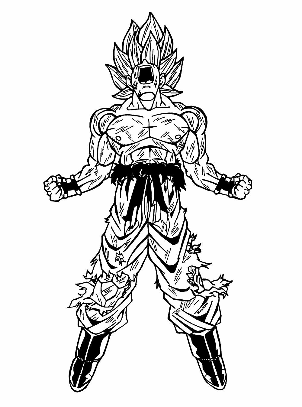 desenhos de dragon ball z para colorir