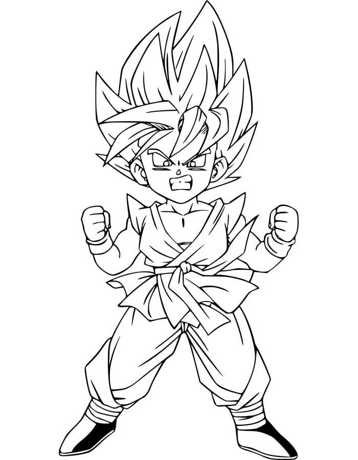 goku black para colorir