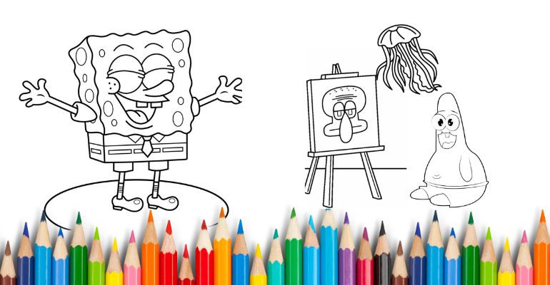 desenho do bob esponja para imprimir