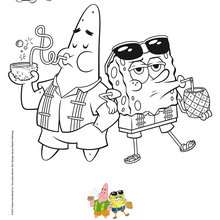 bob esponja e sua turma para colorir