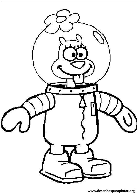 desenhos fáceis do bob esponja para crianças