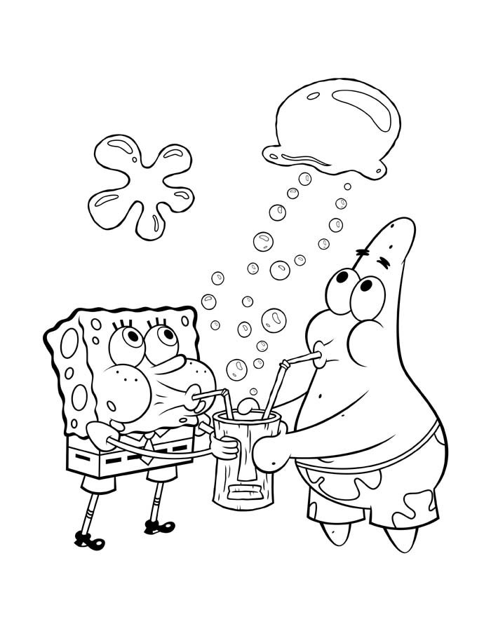 desenhos animados para colorir bob esponja