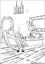 bob esponja para colorir online