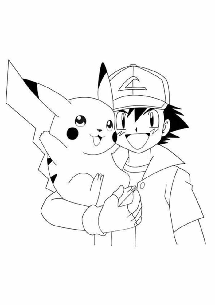 pikachu para colorir chibi