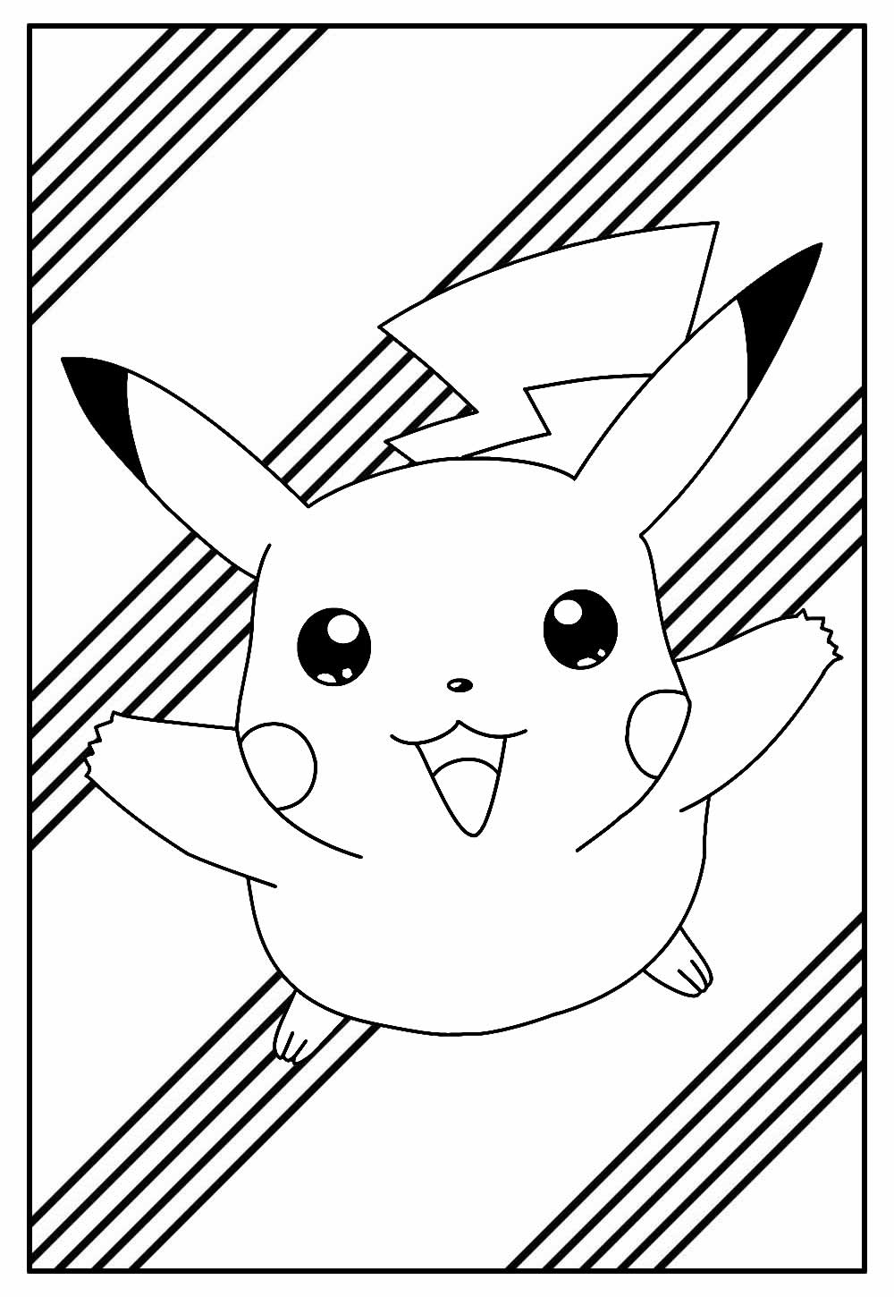 desenho pikachu para imprimir