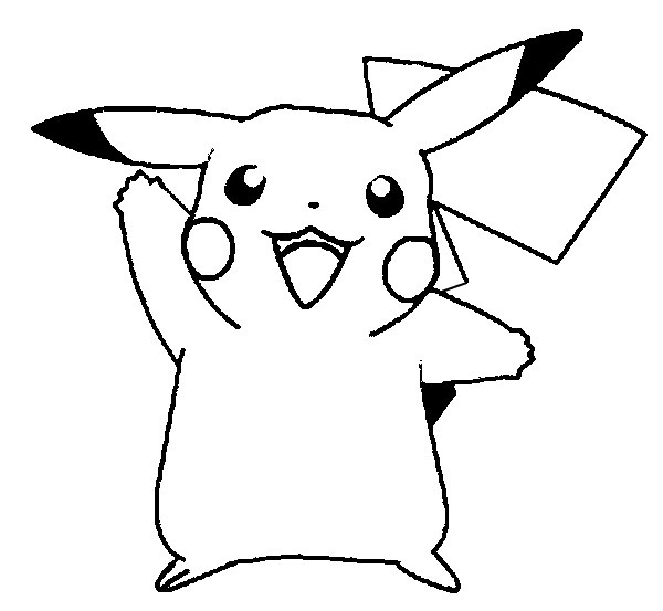 pikachu para colorir png