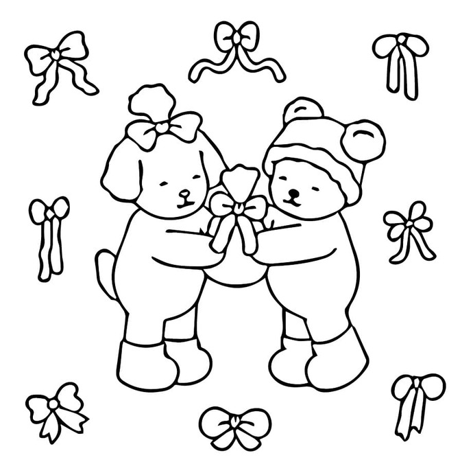 Bobbie Goods tema inverno para colorir
