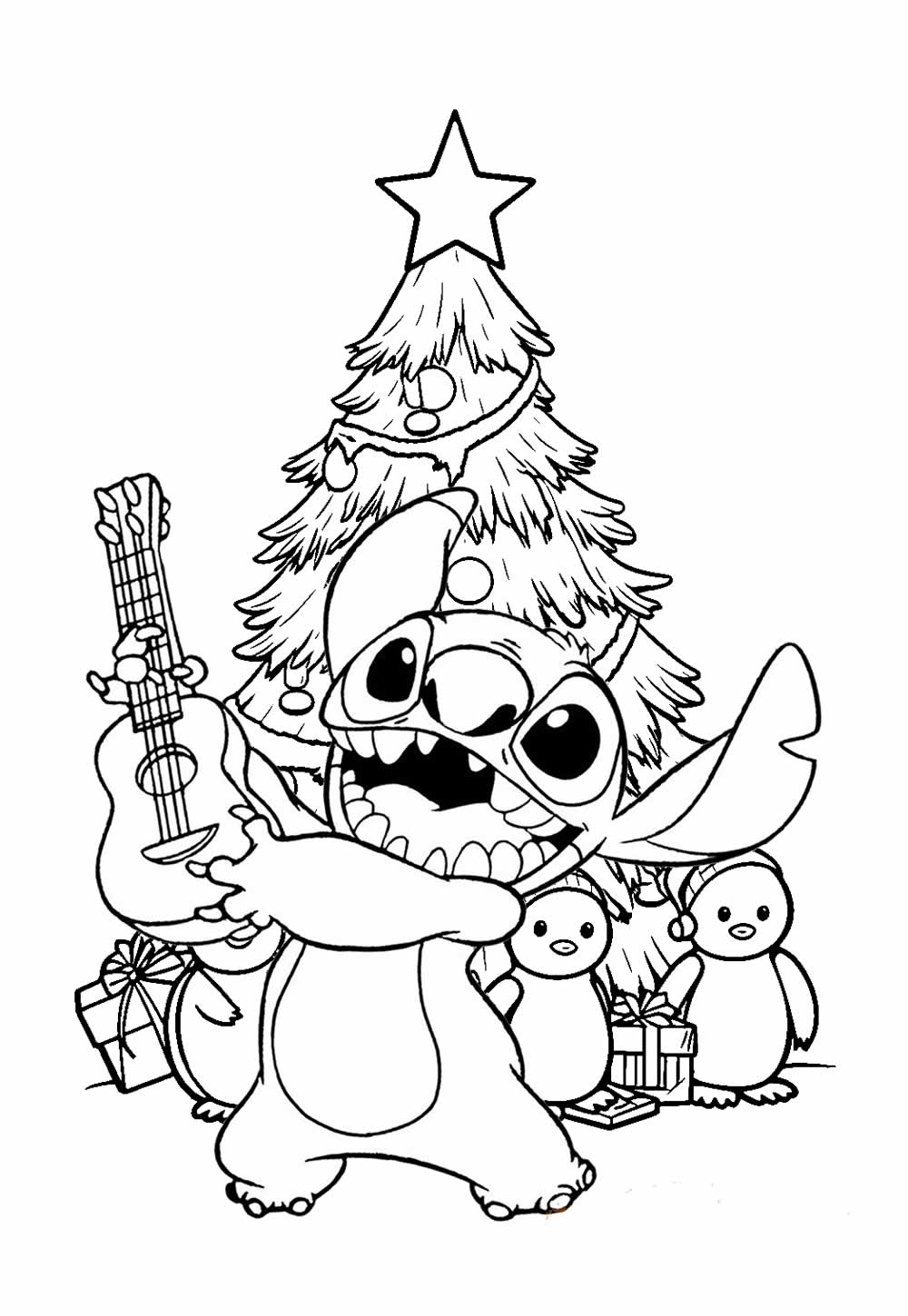 desenhos de personagens de lilo e stitch para colorir