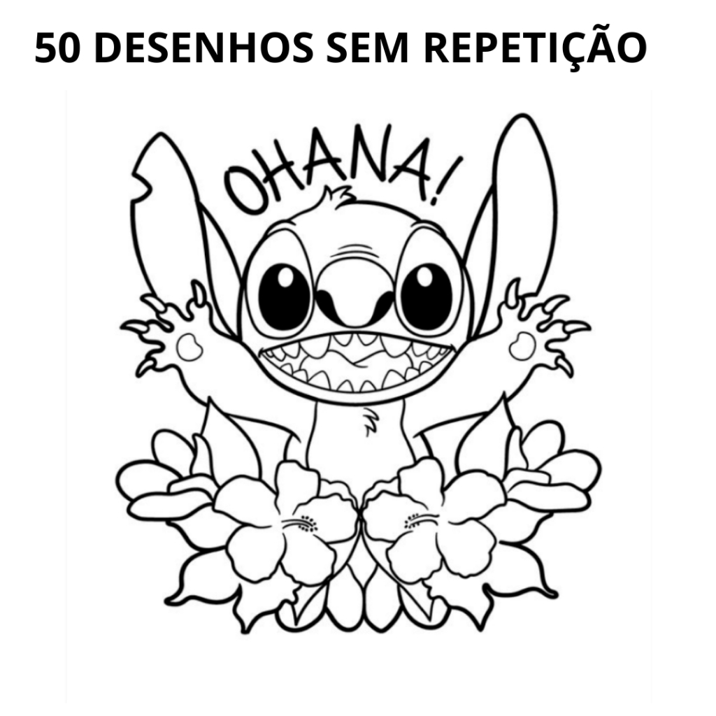 stitch para colorir e imprimir grátis