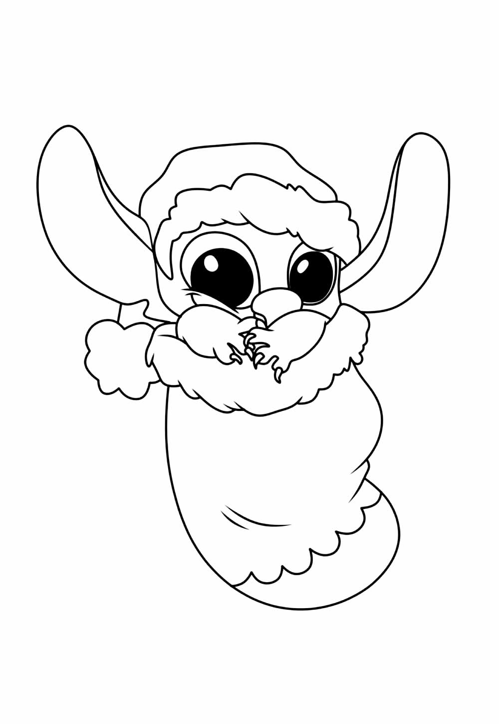 stitch para colorir online