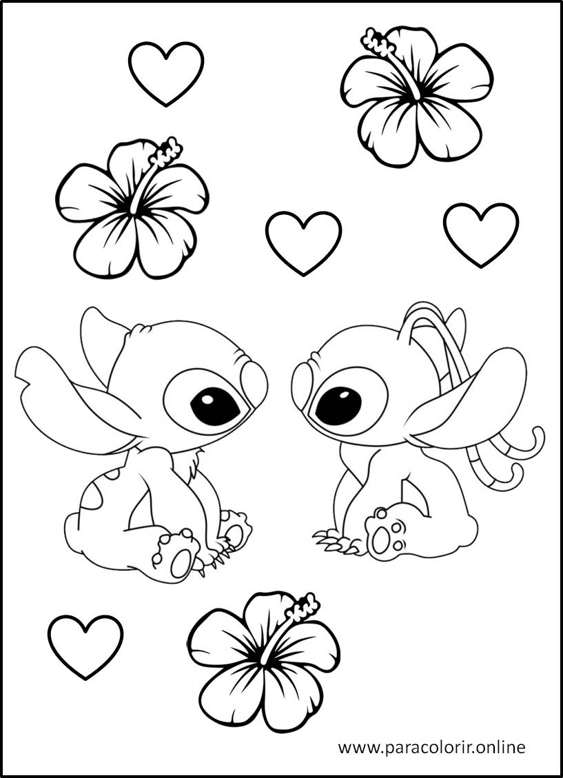 stitch desenho fácil