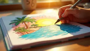 Livro Dias Quentes: papel 120g sem vazar tinta