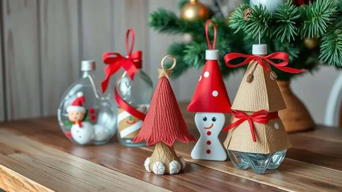 como fazer enfeite de natal com material reciclado