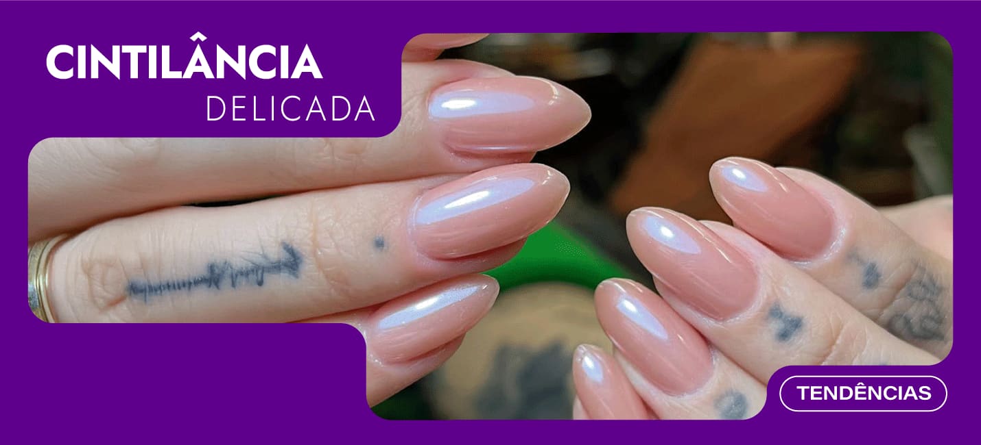 unhas renda e pó de borboleta