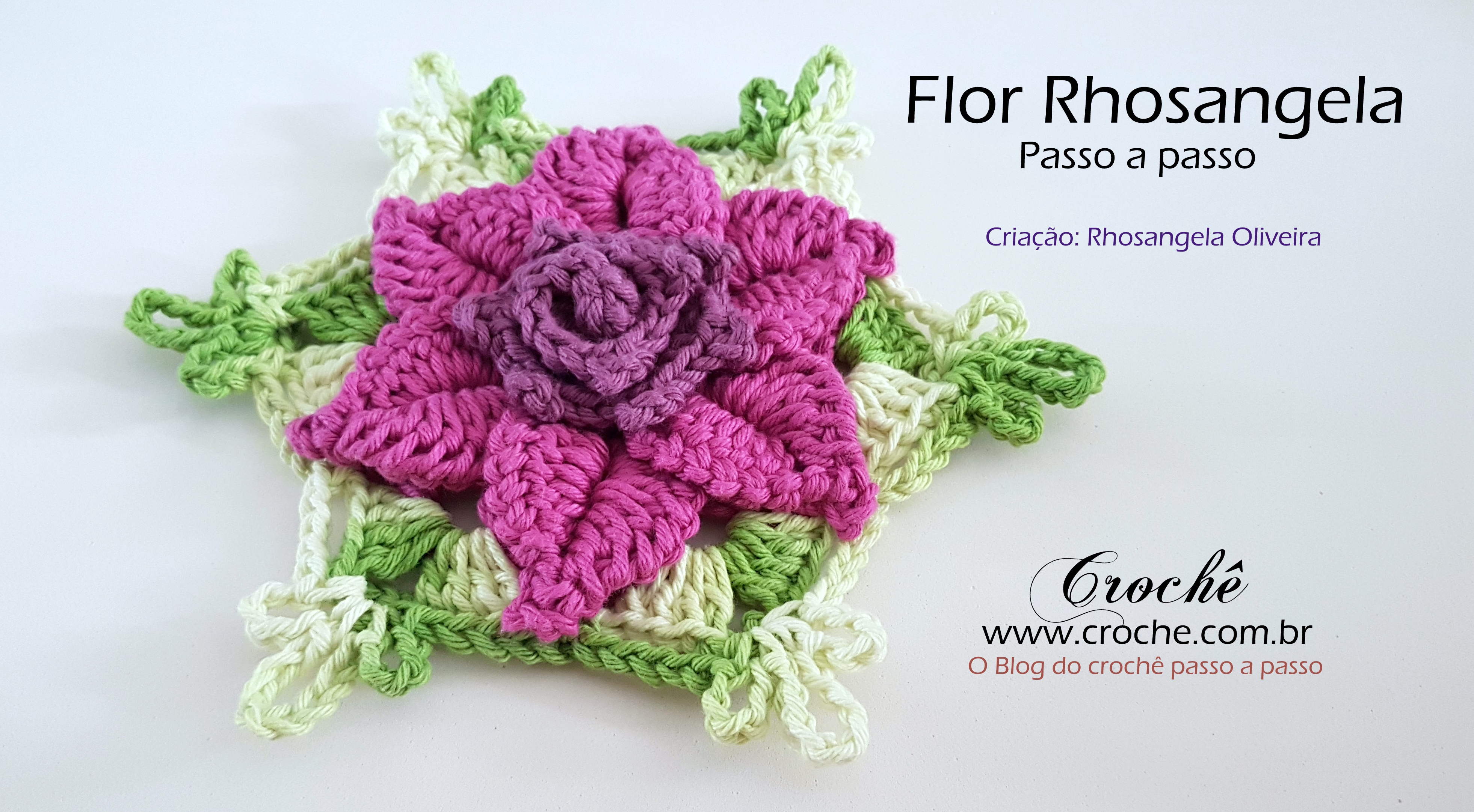 flores de crochê para iniciantes