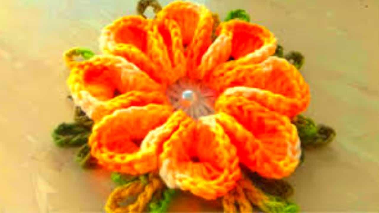 flores de crochê para iniciantes