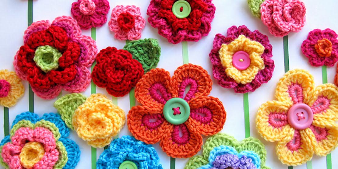 flor de crochê econômica