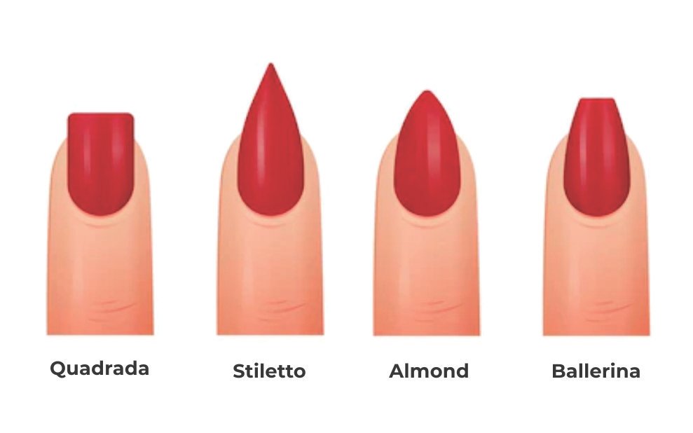formatos de unhas que não quebram