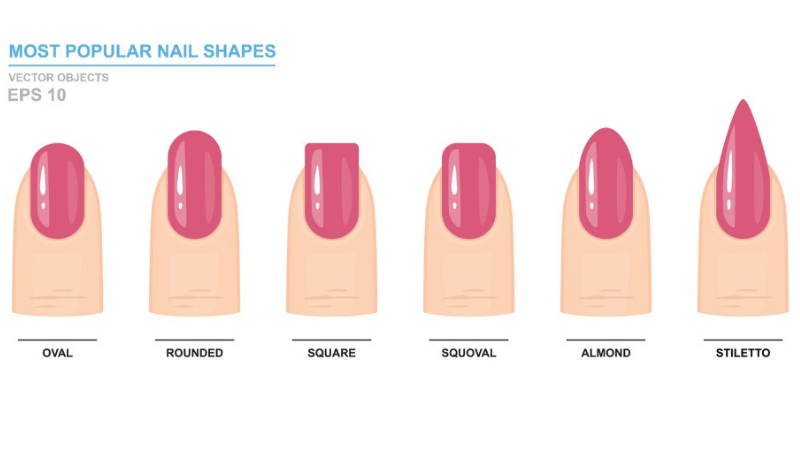 formatos de unhas longas