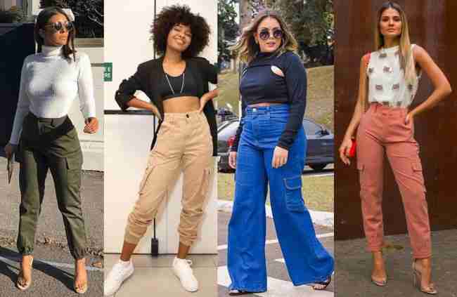 calça cargo feminina