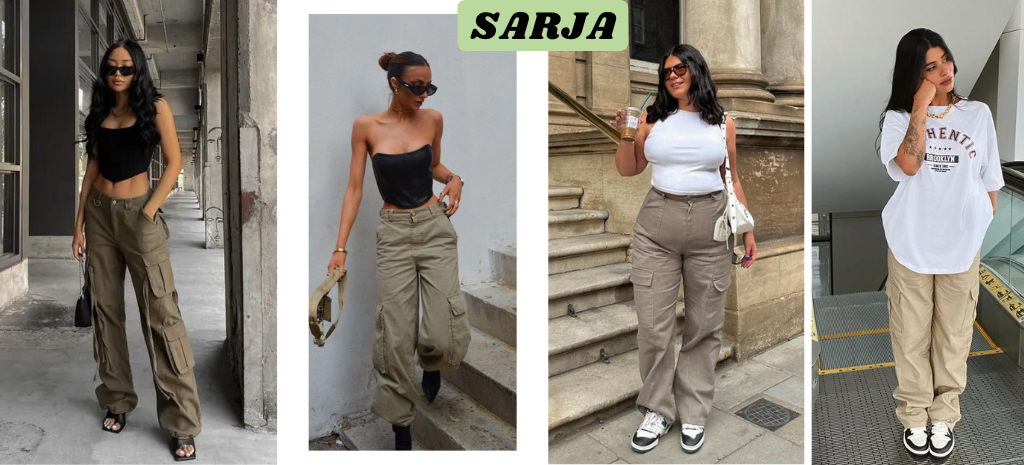 calça cargo preta