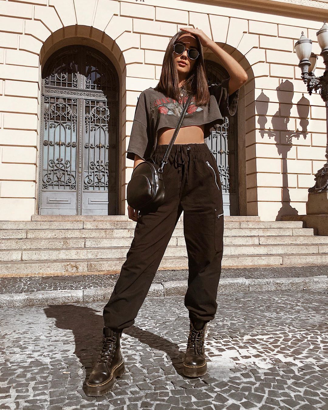 calça cargo bege