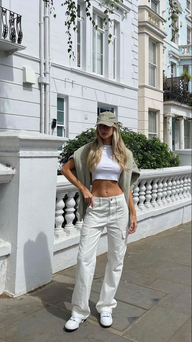 calça cargo sarja