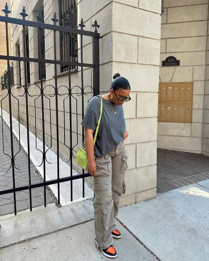 calça cargo oversized