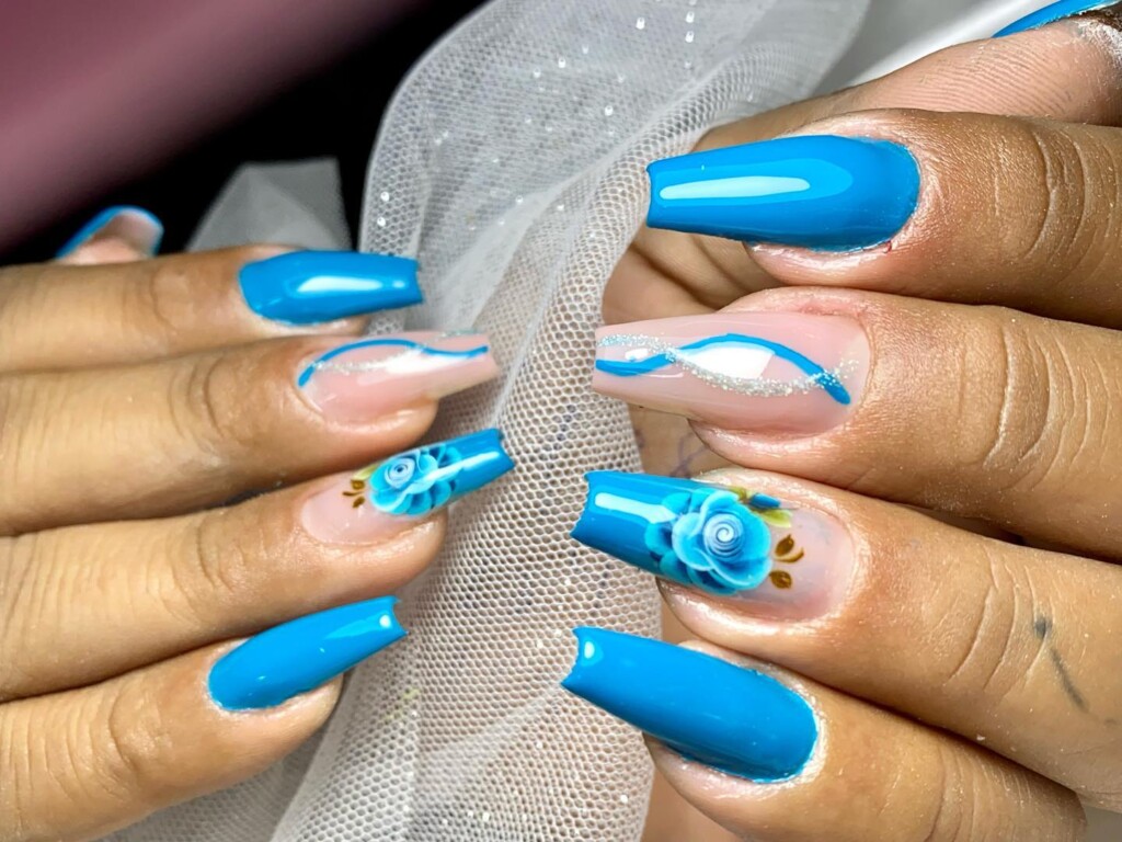 unhas decoradas longas