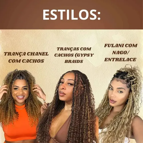 gypsy braids com cabelo humano