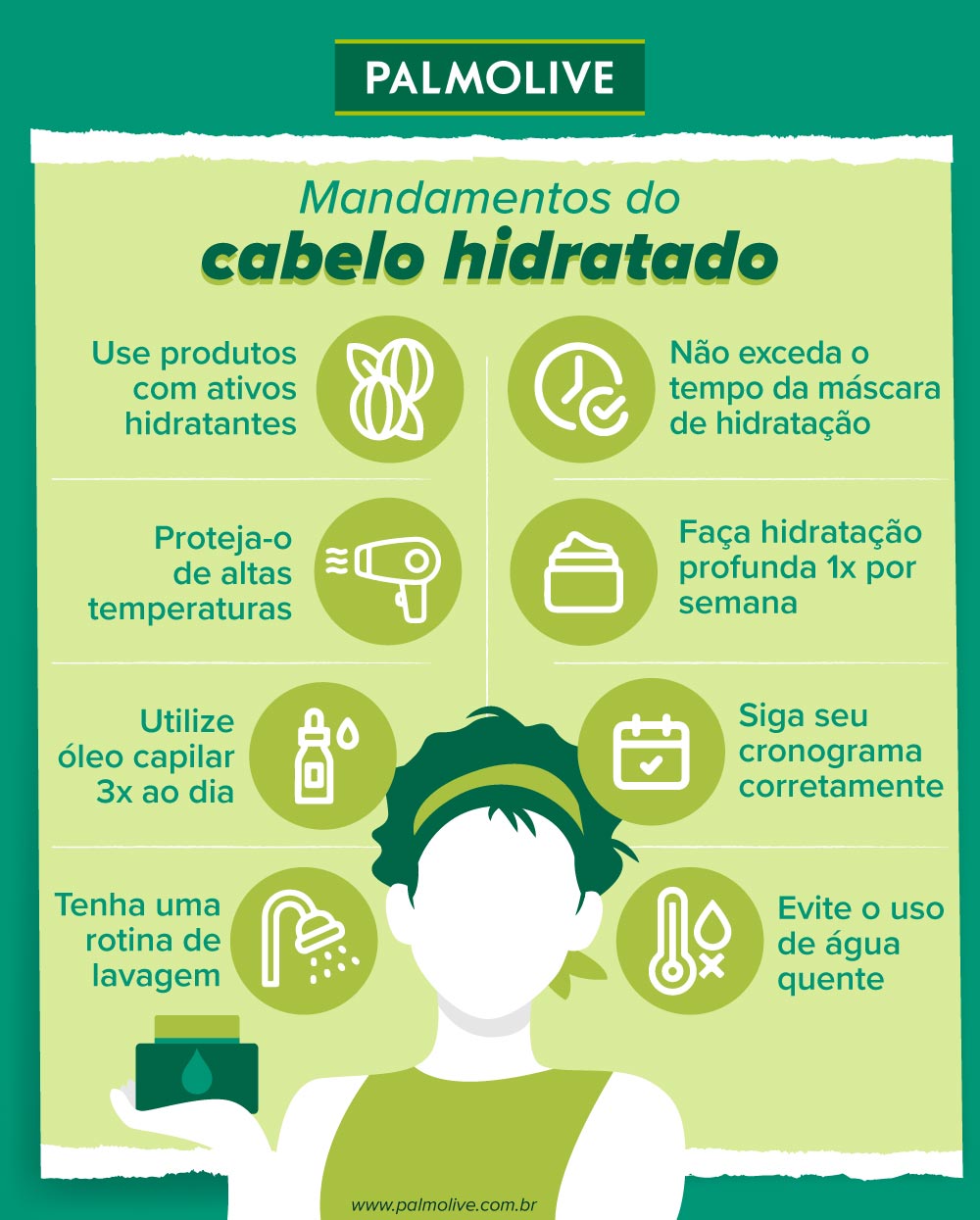 máscara caseira para brilho do cabelo