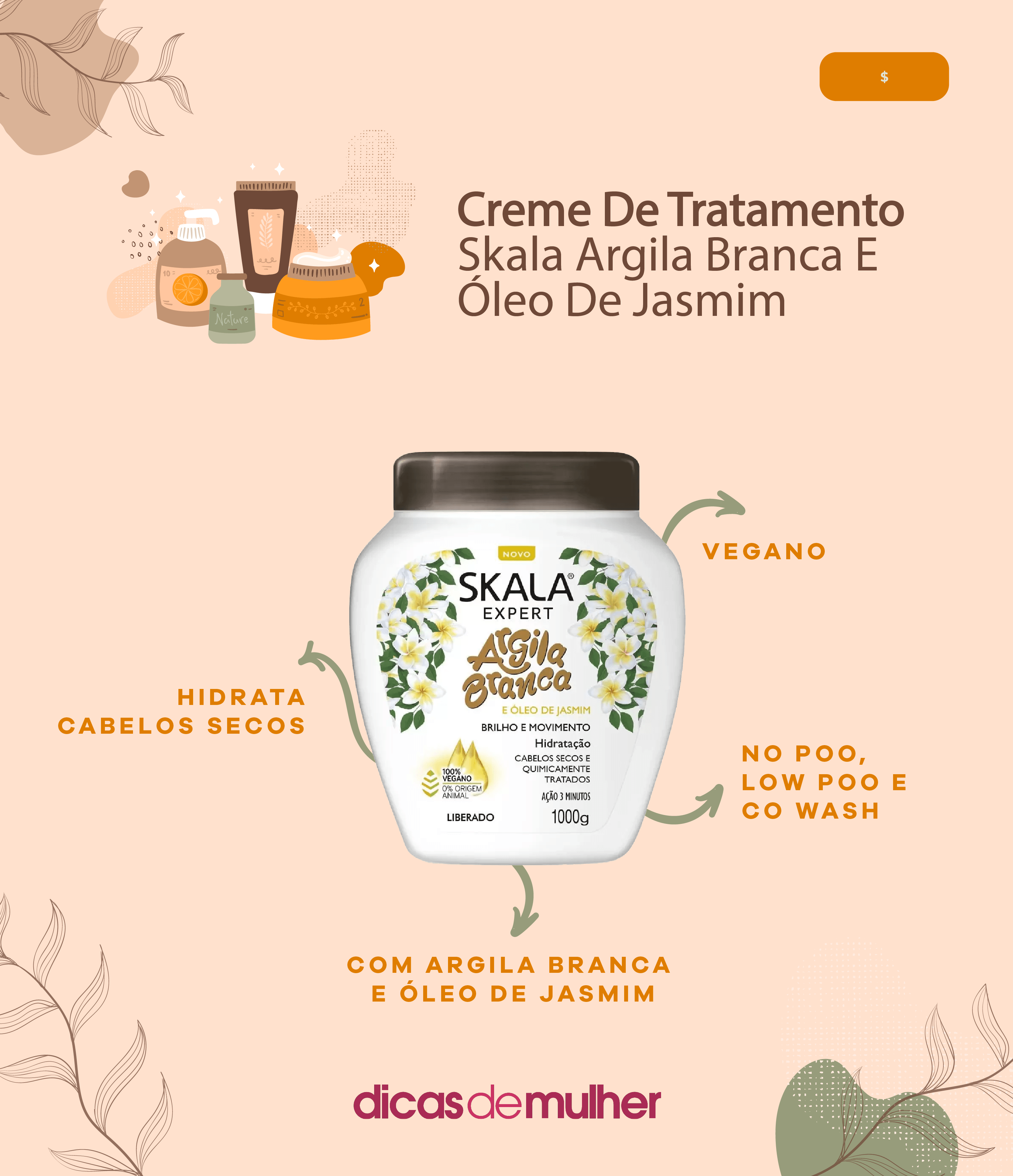 receita de hidratação profunda para cabelos secos