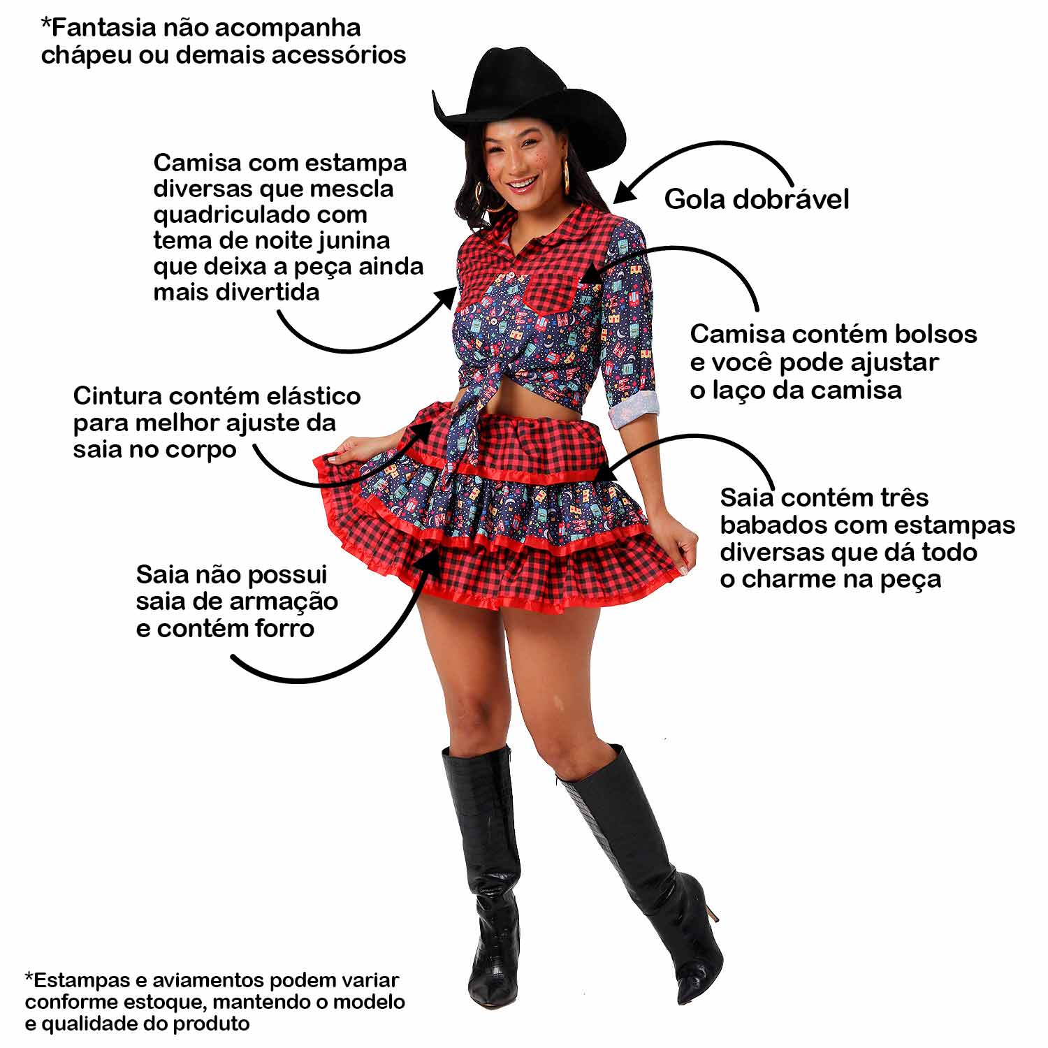 maquiagem festa junina