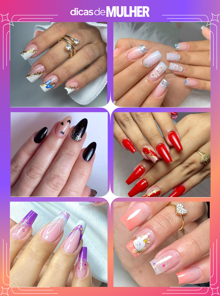 ideias de manicure branca