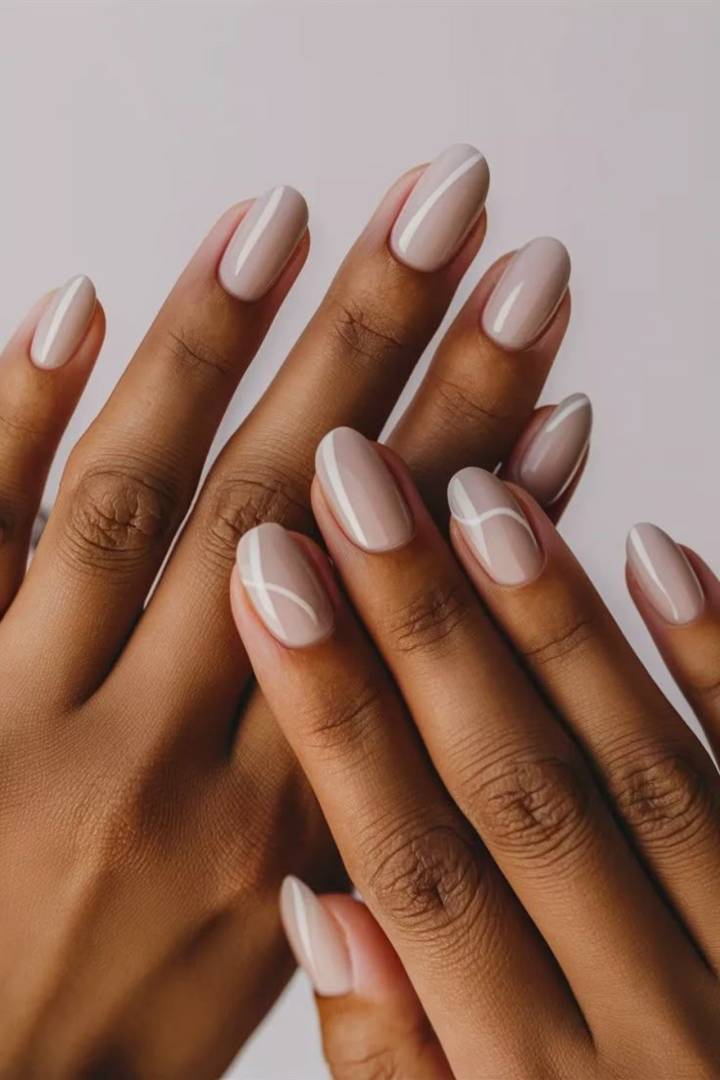 unhas curtas decoradas