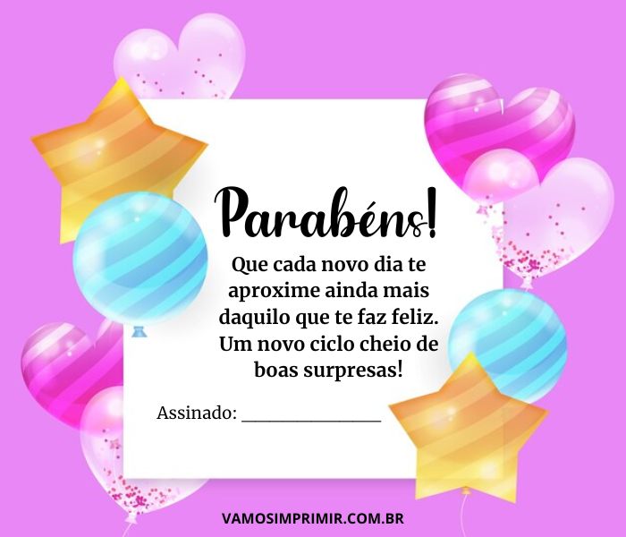 desenho de feliz aniversário para imprimir